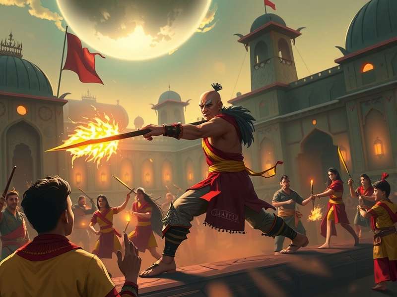 Goa Stronghold Captain Battle Scene